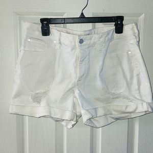 White denim shorts size 12